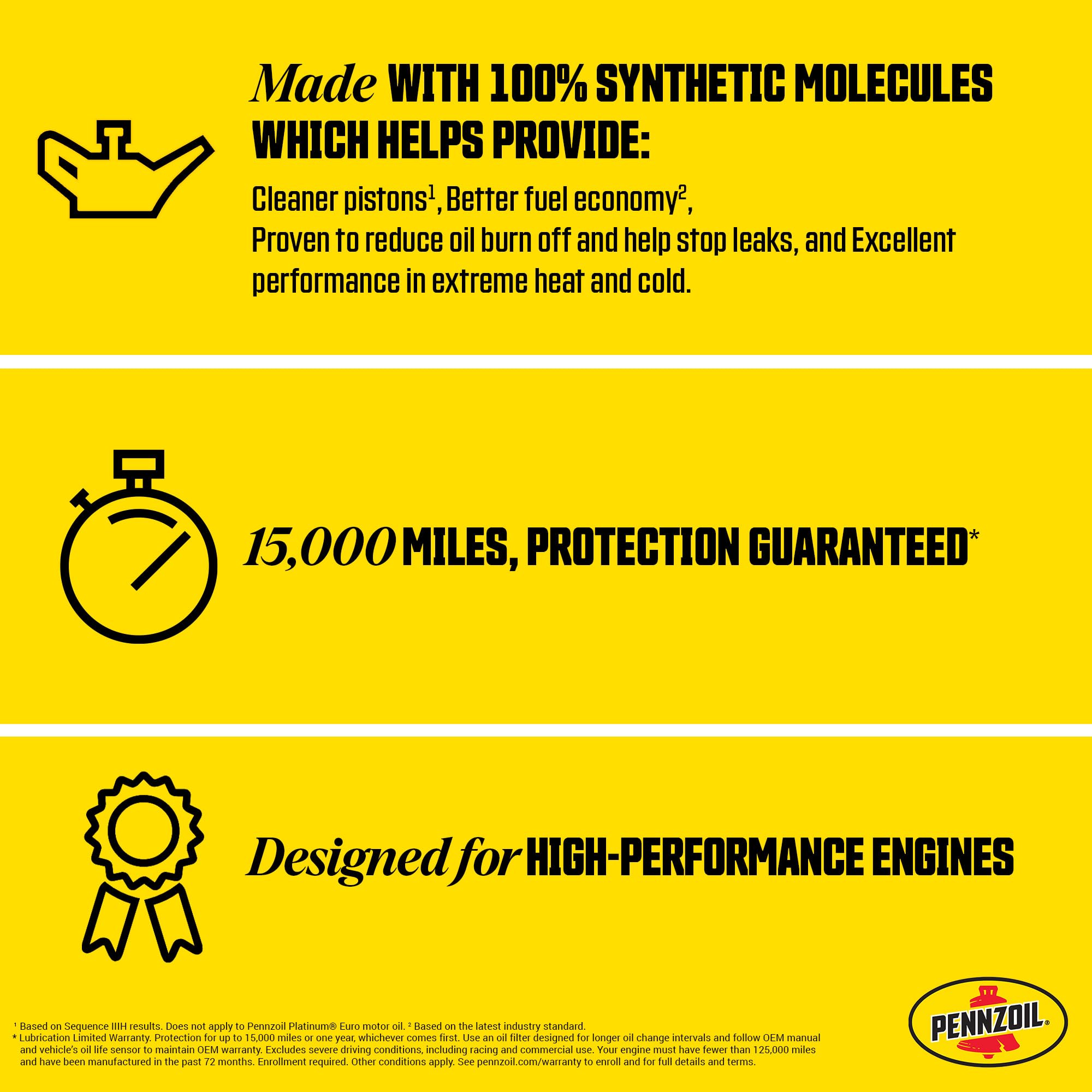 Amazon | Pennzoil Platinum フルシンセティック 0W-20 モーターオイル